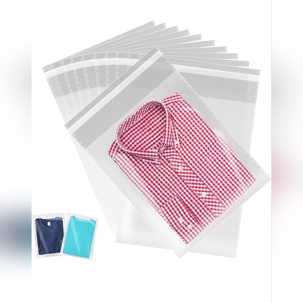 Bundle of 30 Clear Self-Sealing Bags – 3 Sizes – 9x12, 12x16, 14x18 10 Of Each - Picture 5 of 9